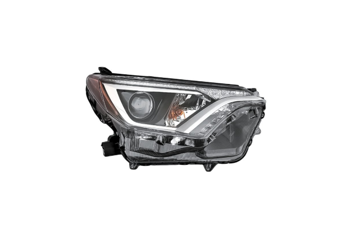 [TO2519189] RT Headlamp lens/housing  TOYOTA RAV4 2016-2018 Halogen; Japan Built ; Chrome