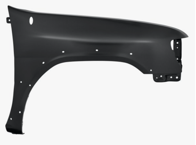 RT Front fender assy NISSAN PATHFINDER 1999-2002; LE; from 12/98; w/flare; w/side guard molding