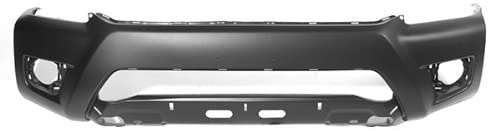 Front bumper cover TOYOTA TACOMA 2012-2015 Info: BASE; w/o Wheel Opening Flares; Fine Textured Black