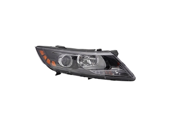 RT Headlamp assy composite KIA OPTIMA 2011-2013: Halogen; Korea Built; From 12-6-10