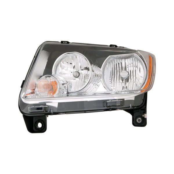 [CH2518139] LT Headlamp lens/housing JEEP COMPASS 2011-2013 Info: Halogen w/o Leveling