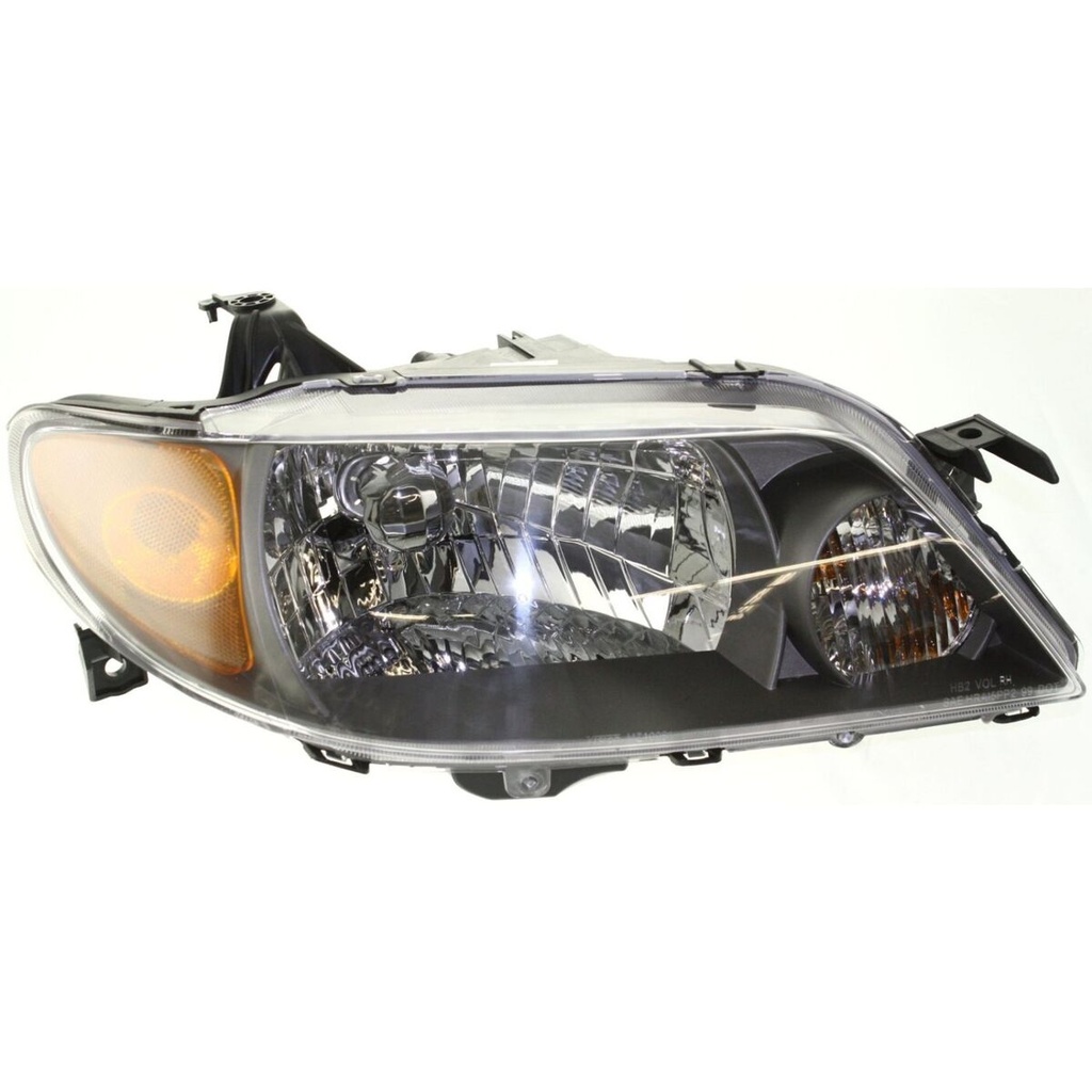 RT Headlamp assy composite MAZDA PROTEGE 2001-2003 BLACK