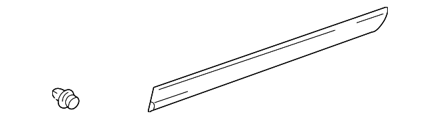 [75736-52010] LT Molding lower front door outside TOYOTA ECHO 2000-2005 SEDAN