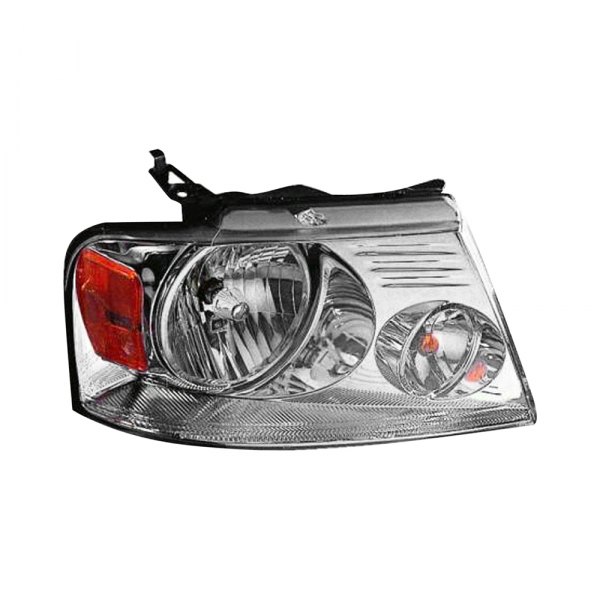 RT Headlamp assy composite FORD F-150 2004-2008: Chrome Trim