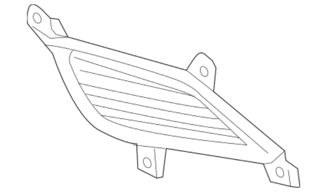 RT Cover-Blanking Front Fog KIA FORTE 2017-2018