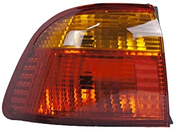 LT Taillamp lens/housing HONDA CIVIC 1999-2000: Outer; 4dr sedan
