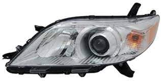 [TO2502199] LT Headlamp assy composite SIENNA 2011-2020: BASE|L|LE|XLE|LIMITED; Halogen; w/o LED DRL