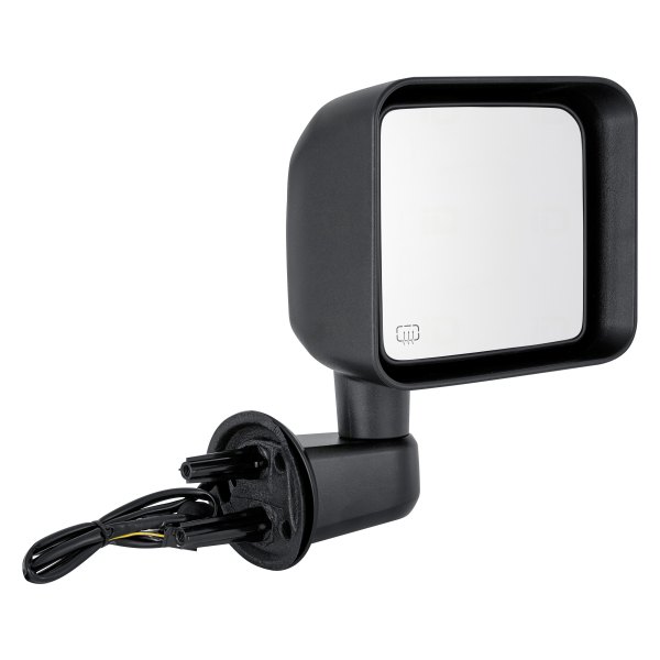 [CH1321390] RT Mirror outside rear view JEEP WRANGLER 2015-2018; Power; Heated; Man-Folding; Textured Black