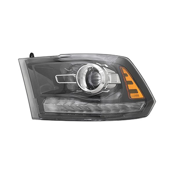 LT Headlamp assy composite RAM 1500 2016-2018; Projector Type; Black