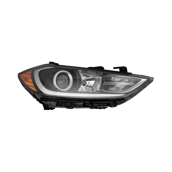RT Headlamp assy composite HYUNDAI ELANTRA 2017-2018; Halogen; w/DRL