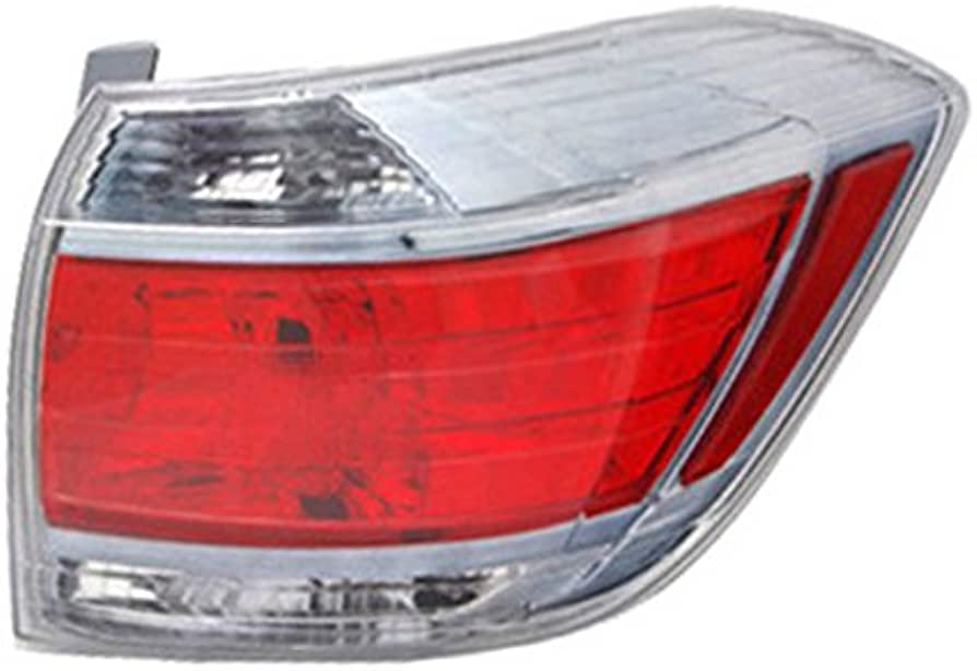 RT Taillamp lens/housing TOYOTA HIGHLANDER 2011-2013; HYBRID