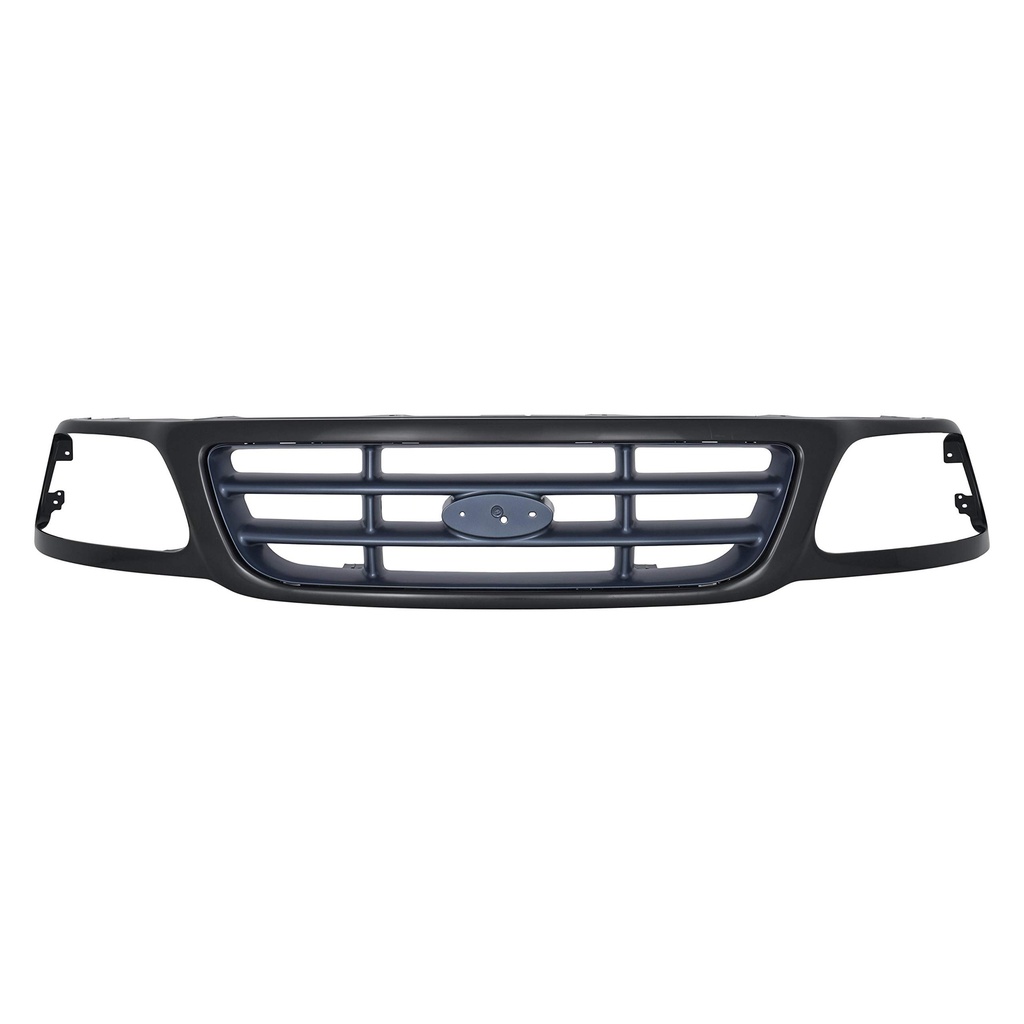 [FO1200376] Grille assy FORD F-150 1999-2003:  BLACK PTM; CROSS BAR STYLE