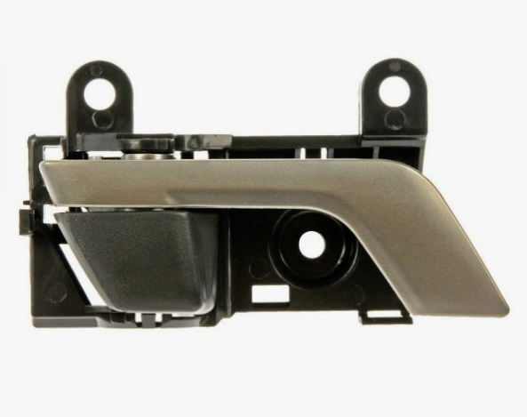 [69205-28120-C0] RT Fr/Rt Inside door handle TOYOTA HIGHLANDER 2008-2013: Black Housing w/Satin Chrome Lever