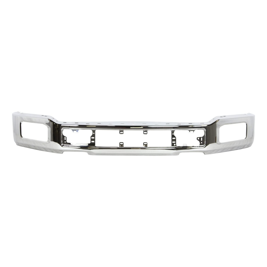 [FO1002430] Front bumper face bar FORD F-150 2018-2020 ; XLT|LARIAT|PLATINUM; w/Fog Lamps; Chrome	