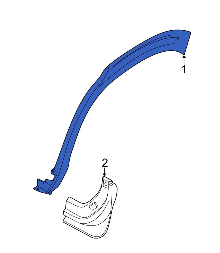 RT Rear quarter panel molding KIA SELTOS 2021-2023