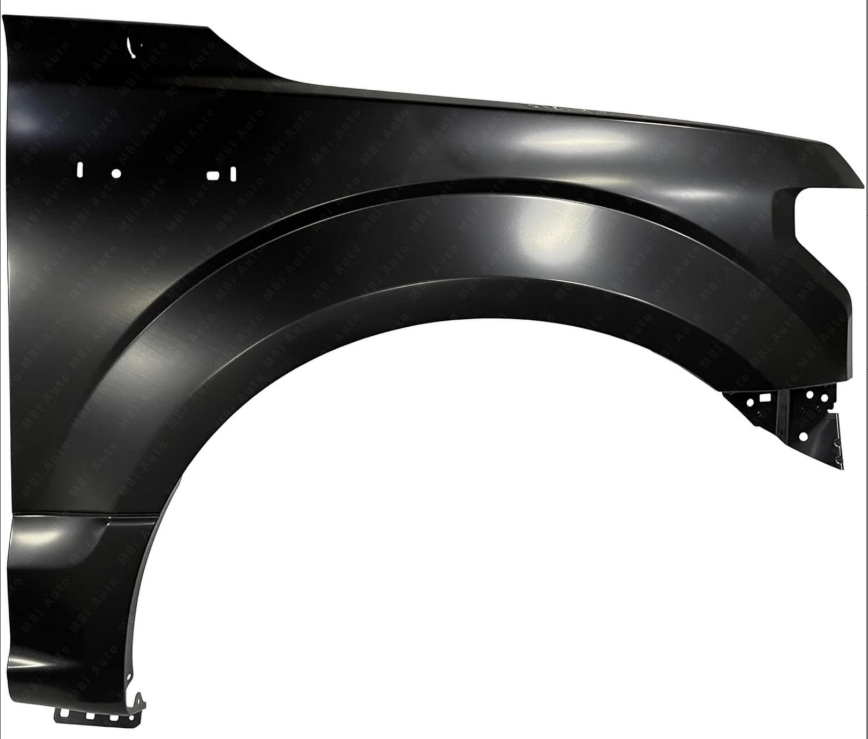 RT Front fender assy FORD F-150 2015-2020; w/o Wheel Opening Moulding; Steel