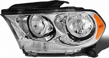 [CH2502228] LT Headlamp assy composite DODGE DURANGO 2011-2013: Halogen; Chrome Trim	