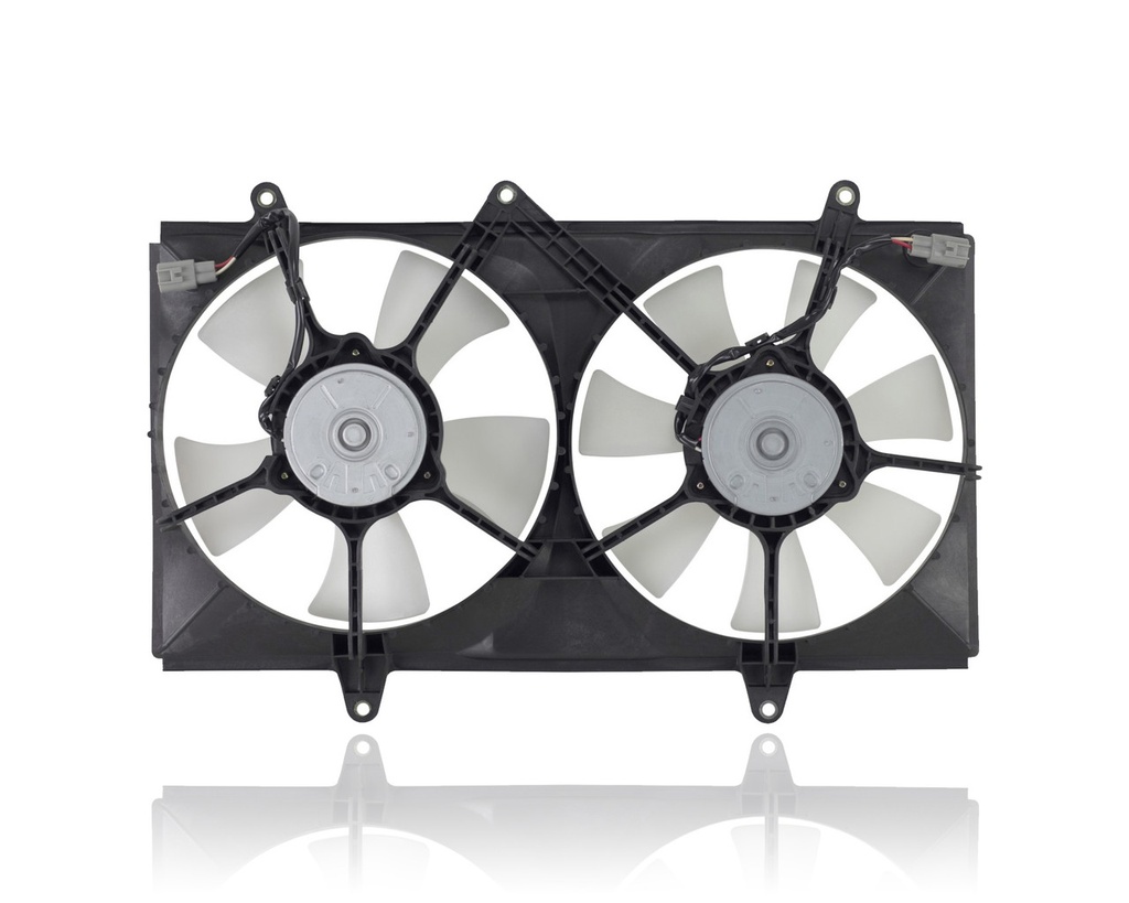 Radiator fan assembly TOYOTA COROLLA 1995-1999; includes motor/blade/shroud for radiator & air cond. condenser