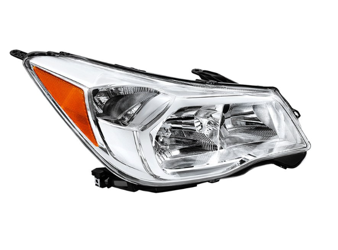 [SU2503145] RT Headlamp assy composite SUBARU FORESTER 2014-2016; 2.5L; Halogen; Chrome Bezel