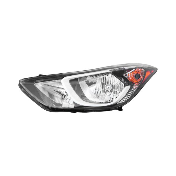 LT Headlamp assy composite HYUNDAI ELANTRA 2014-2016 Korea Built; w/o LED Position Lamp; Value Line