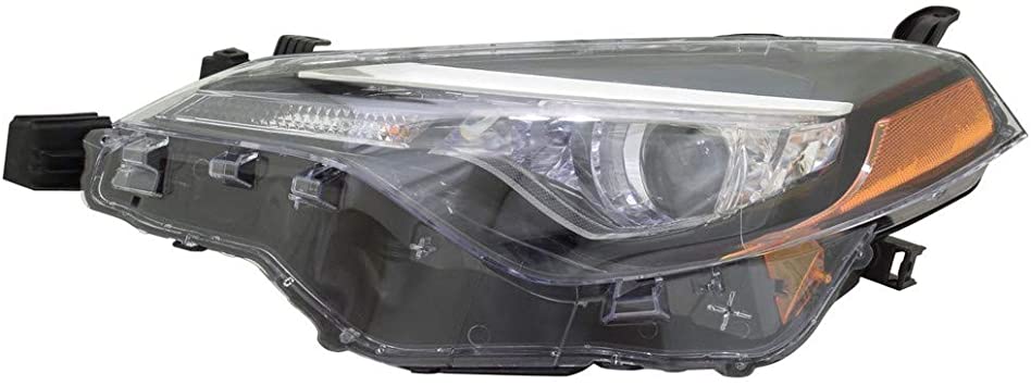 LT Headlamp TOYOTA COROLLA 2017-2019 BASIC  CE|L|LE|LE ECO; Bi-LED; w/LED DRL; Value Line