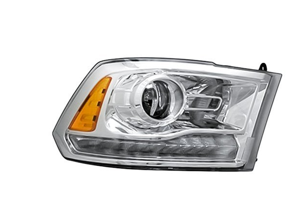 RT Headlamp assy composite RAM 1500 2016-2018; HID; Quad Projector; Code LMC; Chrome
