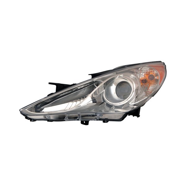 LT Headlamp assy composite HYUNDAI SONATA 2011-2014 LIMITED|SE; Halogen; Type 2; Chrome Bezel Value Line