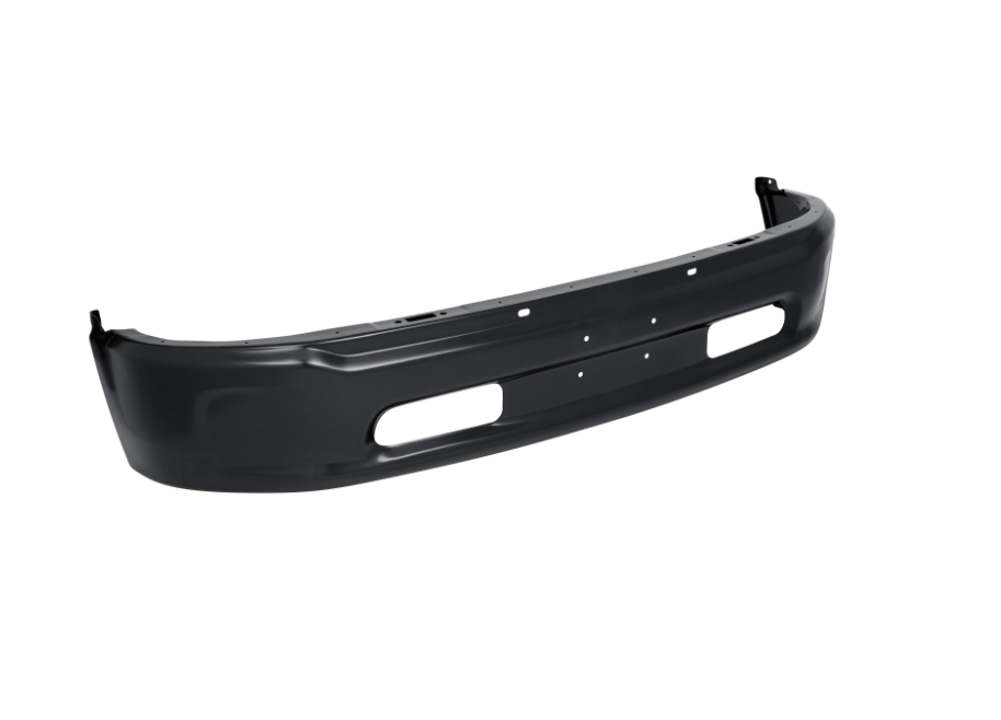 Front bumper face bar RAM 1500 2014-2021 2 Piece Bumper; w/o Fog Lamps; w/o Parking Sensors; Black  Value Line