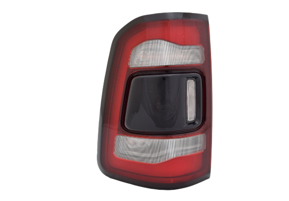 LT Taillamp assy RAM 1500 2019-2024 LED; w/o Blind Spot Detection; Black Trim Value Line