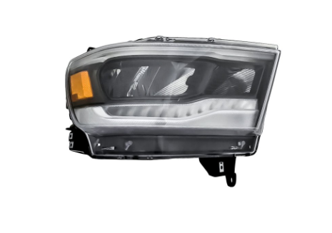 [CH2503320V] RT Headlamp assy composite RAM 1500 2019-2024 LED; Standard; Black Trim Value Line