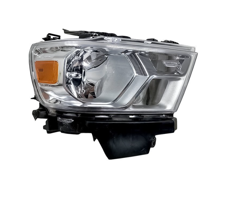 [CH2503329V] RT Headlamp assy composite RAM 1500 2019-2024 Halogen; Chrome Trim Value Line