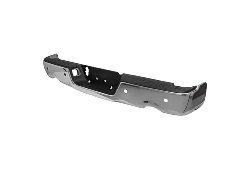 Rear bumper assembly DODGE RAM 1500 2009-2024 w/Dual Exh; w/Parking Sensor; w/Lic/Lamps; Chrome; see notes Value Line