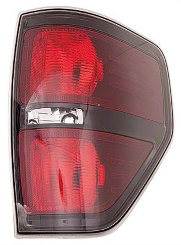 RT Taillamp lens/housing FORD F-150 2010-2014: HARLEY-DAVIDSON|SVT RAPTOR; Black bezel Value Line