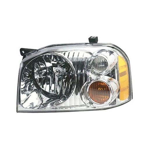 [NI2502130] LT Headlamp assy composite NISSAN FRONTIER 2001-2004 Info: XE; w/aluminized bezel