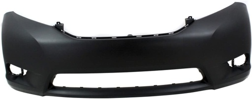 [TO1000369] Front bumper cover TOYOTA SIENNA 2011-2017: BASE|LE|XLE; w/o Park Assist Sensors; prime