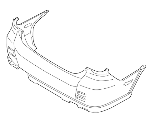 [SZ1100126] Rear bumper cover SUZUKI AERIO 2005-2007; H/B