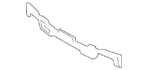 [86620-1G050] [86620-1G050] Rear bumper energy absorber KIA RIO 2006-2011