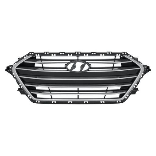 [HY1200203] Grille assy HYUNDAI ELANTRA 2017-2018; 1.4L TURBO|2.0L; Sedan; Korea Built; Silver 