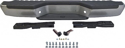 [NI1102135] Rear bumper face bar NISSAN FRONTIER 1998-2004: Includes Brackets & Pads; Black 