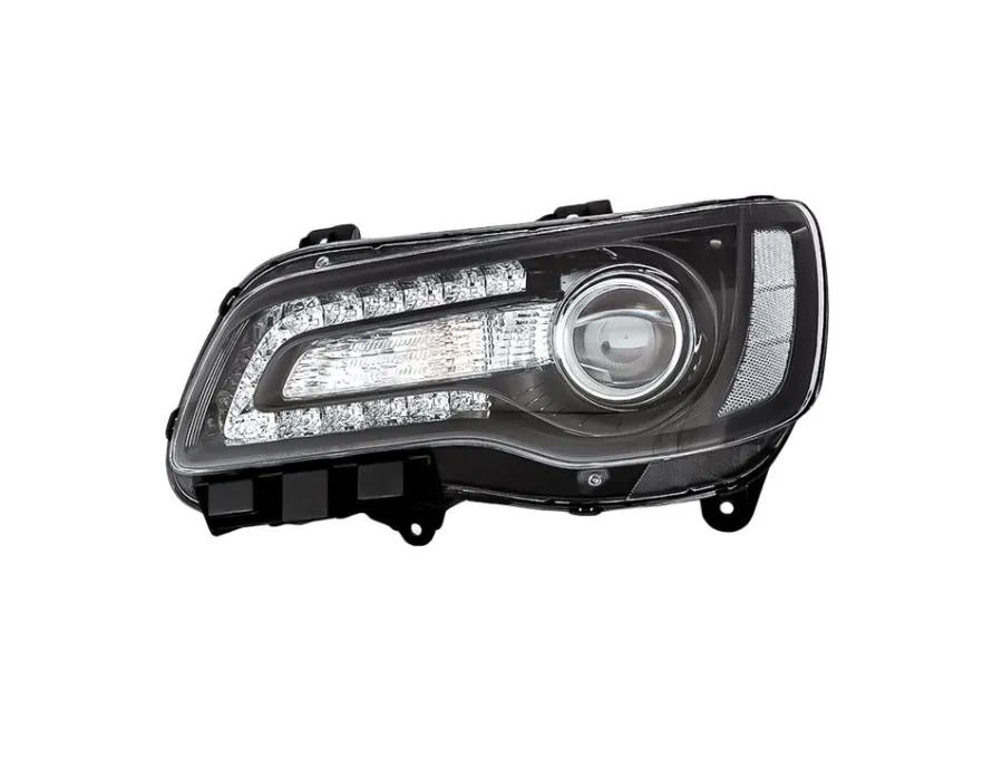 [CH2502331] LT Headlamp assy composite CHRYSLER/JEEP/DODGE/RAM 300 2018-2023 Halogen; Code [LMC]/[MFA]; Projector Type; Black Bezel