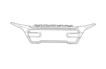 Grille surround RAM PROMASTER 1500 2023-2025 Black