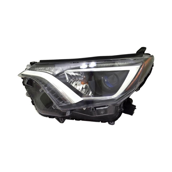 LT Headlamp assy composite TOYOTA RAV4 2016-2018 Halogen; North America Built; w/o Black Bezel 
