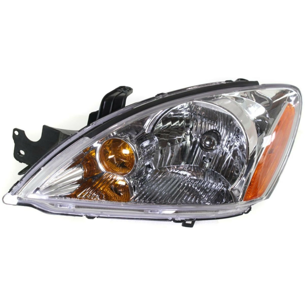 LT Headlamp assy composite MITSUBISHI LANCER 2004-2007 CHROME 4dr wagon; w/ bright