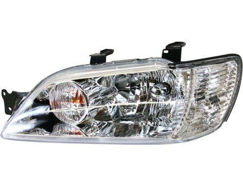 LT Headlamp assy composite MITSUBISHI LANCER 2002-2003 Info: w/bright bezel; except Evolution