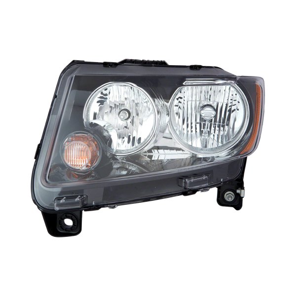 LT Headlamp assy composite JEEP COMPASS 2013-2017 Info: Standard Type; Code LMB; w/Black Trim