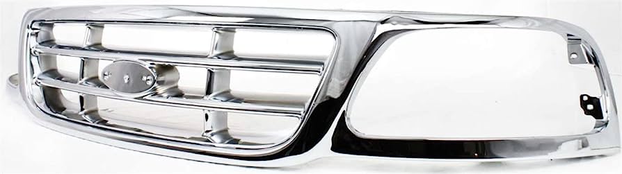 Grille assy FORD F-150 1999-1999: Cross Bar Style; Silver w/gray insert
