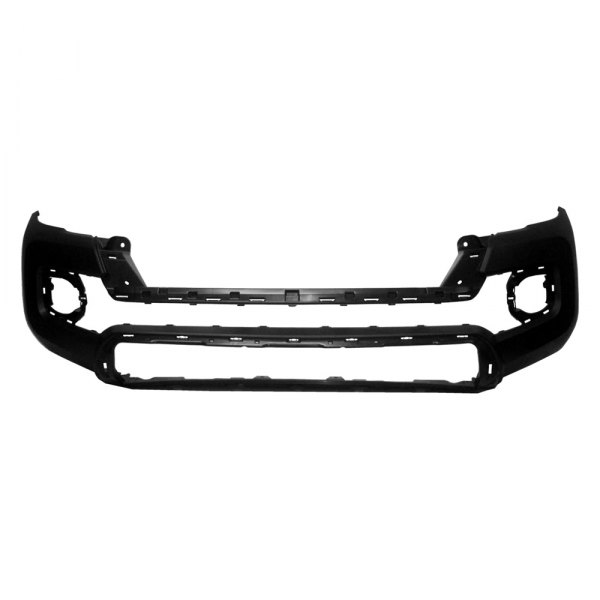 Front bumper cover TOYOTA TACOMA 2016-2023: w/Fender Flare Holes; Textured Black