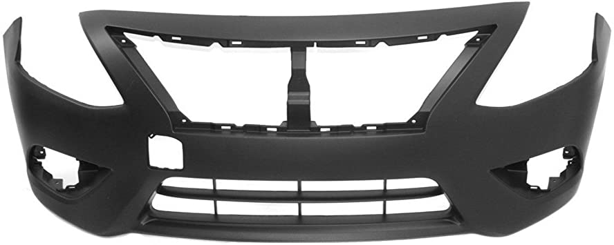 Front bumper cover NISSAN VERSA 2015-2019: Sedan; w/o Chrome Insert; prime