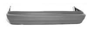 Rear bumper cover TOYOTA CAMRY 1989-1991 Info: 4dr sedan; matte-black
