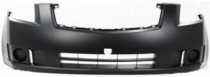 Front bumper cover NISSAN SENTRA 2007-2009 Info: w/o fog lamps; prime